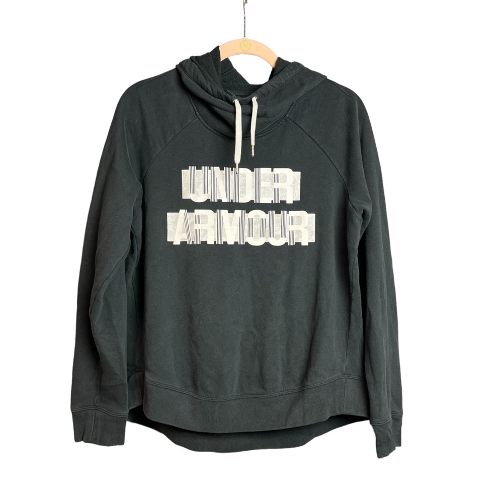 Women's Under Armour Loose Fit High Neck Droptail Hoodie Size Medium